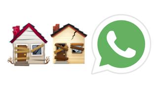 Qué representa y por qué razón hay una casa dañada en WhatsApp