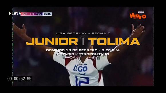 Junior vs. Tolima por la Liga BetPlay. (Vídeo: @JuniorClubSA).
