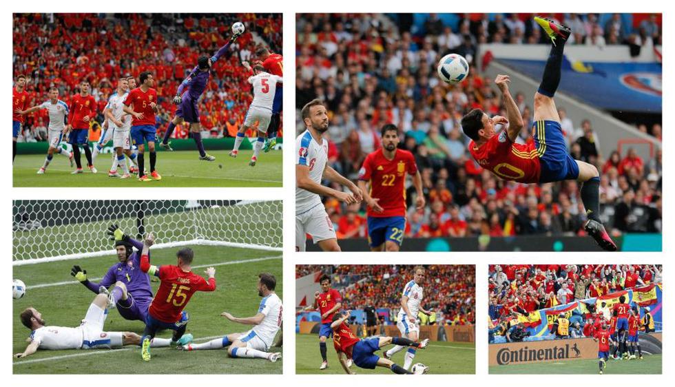 Así se vivió la victoria de España sobre República Checa por el Grupo D de la Eurocopa Francia 2016. (AP/AFP/Reuters)