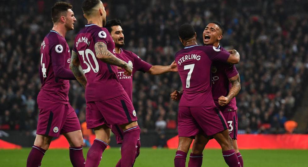 Manchester City venció a 3-1 a Tottenham por la Premier League.