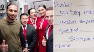 Paolo Guerrero: el gesto que tuvo la tripulación de la aerolínea que lo trajo a Lima