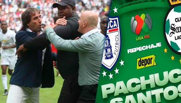 Guillermo Almada y Pablo Repetto se enfrentan en Pachuca vs. Santos (Foto: Agencias).