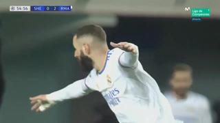 No podía faltar él: golazo de Benzema para el 3-0 de Real Madrid vs. Sheriff Tiraspol [VIDEO]