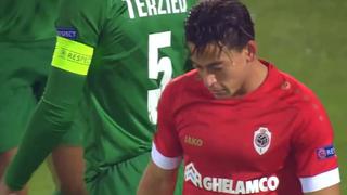 Iba a ser un debut soñado: el gol que perdió Cristian Benavente en su estreno con Antwerp en Europa League [VIDEO]