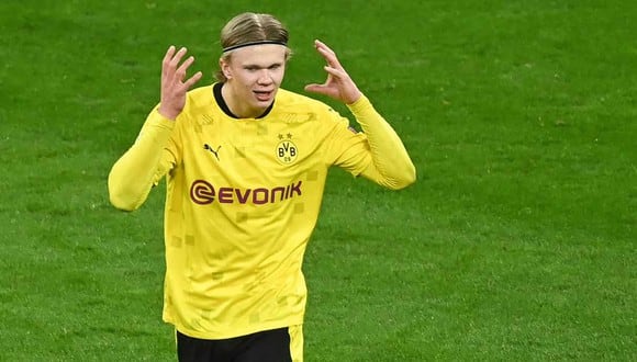 Erling Haaland tiene contrato con el Borussia Dortmund hasta el 2024. (Foto: AFP)