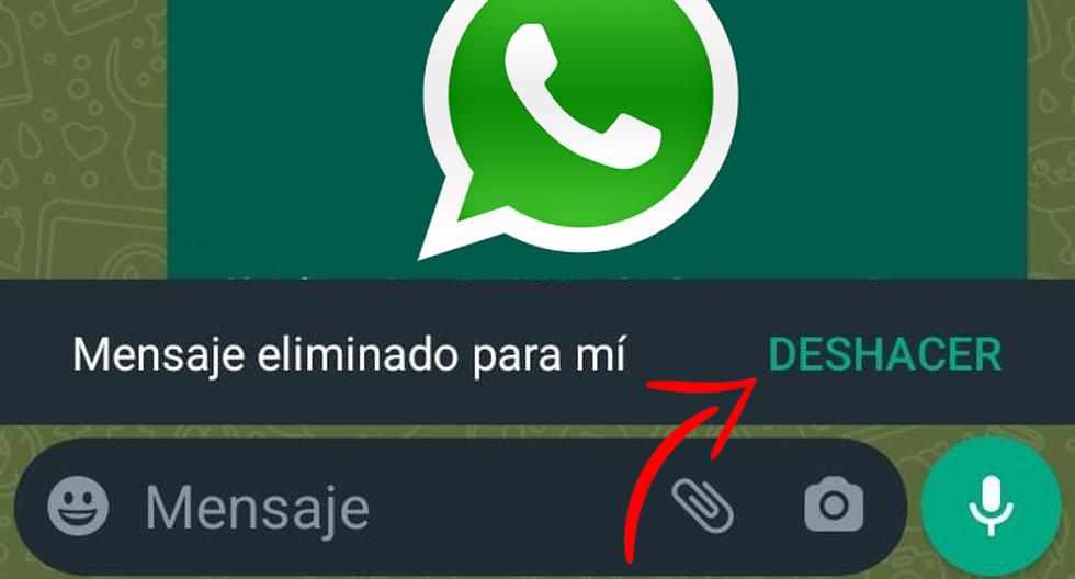 WhatsApp |  Cómo recuperar un mensaje eliminado usando la función Deshacer |  Herramienta |  beta |  androide |  iOS |  nda |  nnni |  DEPOR-PLAY