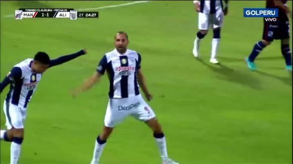 Hernán Barcos marcó el 1-1 de Alianza Lima sobre Mannucci. (Video: GOLPERU)