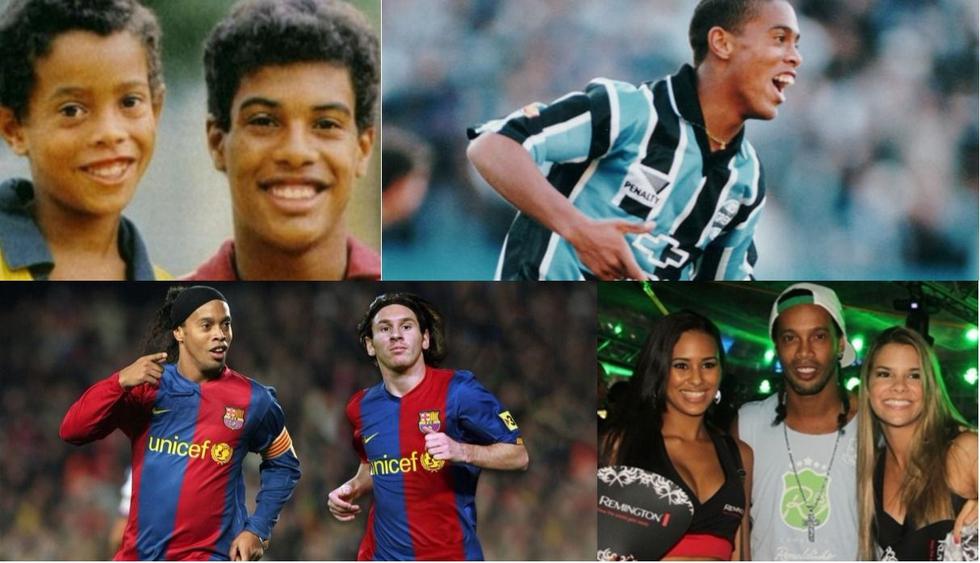La evolución de Ronaldinho en el fútbol.