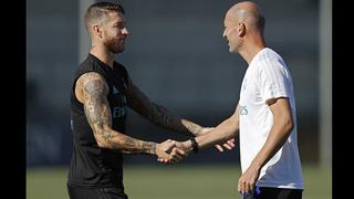 Sergio Ramos sobre Zidane: "Es raro que los buenos jugadores sean buenos entrenadores"