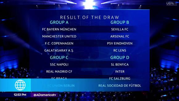 Grupos confirmados para la nueva temporada de Champions League