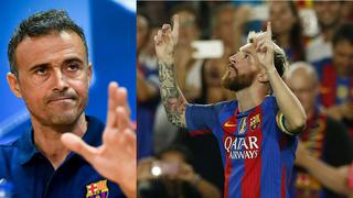 Luis Enrique llenó de elogios a Messi: "Es el mejor de todos los tiempos"