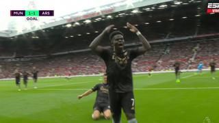 El empate en Old Trafford: el gol de Saka para el 1-1 de Manchester United vs. Arsenal [VIDEO]