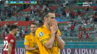 Mató a una paloma: Bale falló terriblemente un penal frente a Turquía en la Eurocopa [VIDEO]