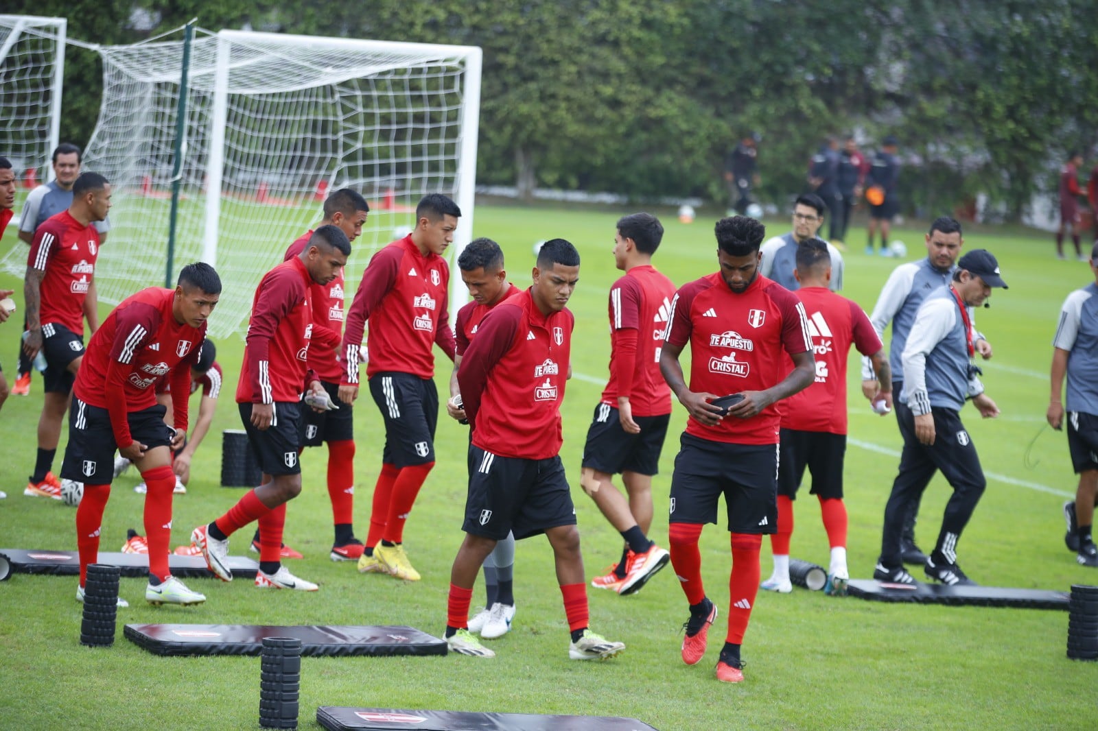 La Selección Peruana cumplió su quinto día de entrenamiento en la Videna. (Foto: Giancarlo Ávila / GEC)