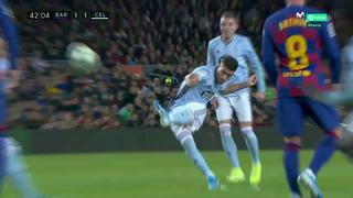 ¡Golazo del Celta! Espectacular tiro libre de Lucas Olaza para festejar el empate en el Camp Nou