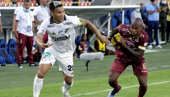 Tolima y Deportivo Cali se enfrentan en la final de vuelta del Clausura 2021 de la Liga BetPlay en el Estadio Manuel Murillo Toro. (Foto: Prensa Dimayor)