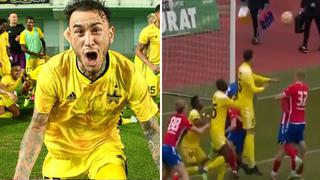 Gustavo Dulanto se luce con golazo de cabeza en la liga de Moldavia