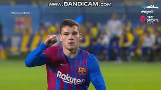 Con mano, pero no de Dios: Jutglá y el gol para el 1-0 de Barcelona vs. Boca [VIDEO]