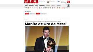 Lionel Messi es Balón de Oro: así reacciona el mundo con su quinto premio