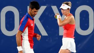 ‘Nole’ fue bien: Djokovic y Stojanovic perdieron en semifinales de dobles mixto en Tokio 2020