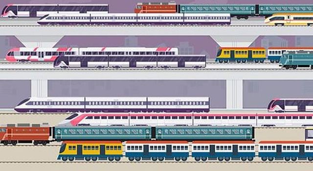 ¿Puedes ver el tren que va en dirección contraria a la serie en la imagen viral? (Heathrow Express)