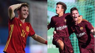 ¿El nuevo Messi? Las espectaculares jugadas de Sergio Gómez, juvenil del Barcelona con una zurda dotada