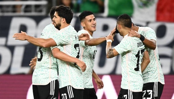 Los jugadores de la selección mexicana celebran la victoria sobre Haití y, ahora, tendrán que prepararse para las etapas finales de la Copa Oro 2023. (Foto: AFP)