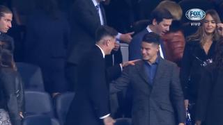¡Y un día volvió! James Rodríguez se encuentra en el Bernabéu para el River vs. Boca [VIDEO]