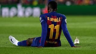Vuelve a las andadas: Dembélé se cae del Barcelona vs. Getafe por molestias en el pubis 