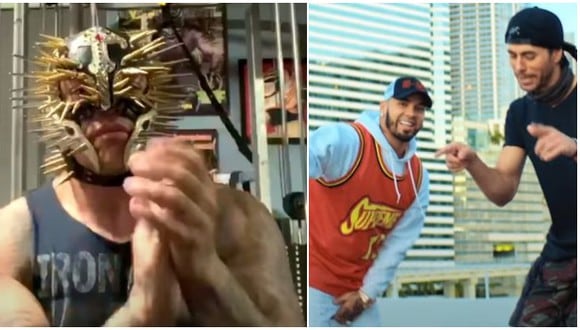 Rey Mysterio apareció en nuevo videoclip “Fútbol y Rumba” de Anuel AA. (Captura: YouTube/Anuel AA)