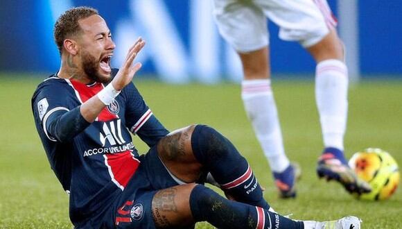 Neymar se lesionó en el último partido de PSG. (Foto: Agencias)