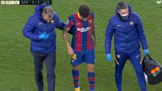 Philippe Coutinho salió cojeando del campo y enciende las alarmas en el Camp Nou [VIDEO]