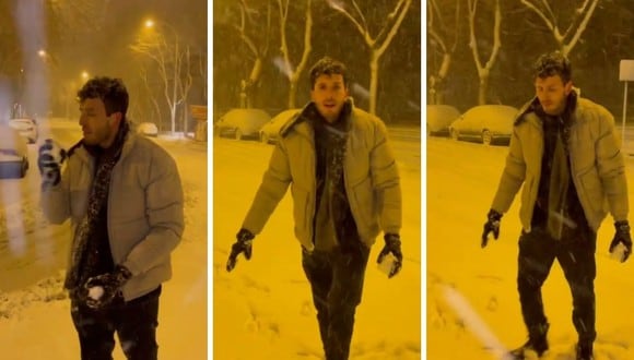 Sebastian Yatra se encuentra en España y  ha compartido en redes sociales cómo se entretiene con la nieve. (Fotos: Instagram / @sebastianyatra).