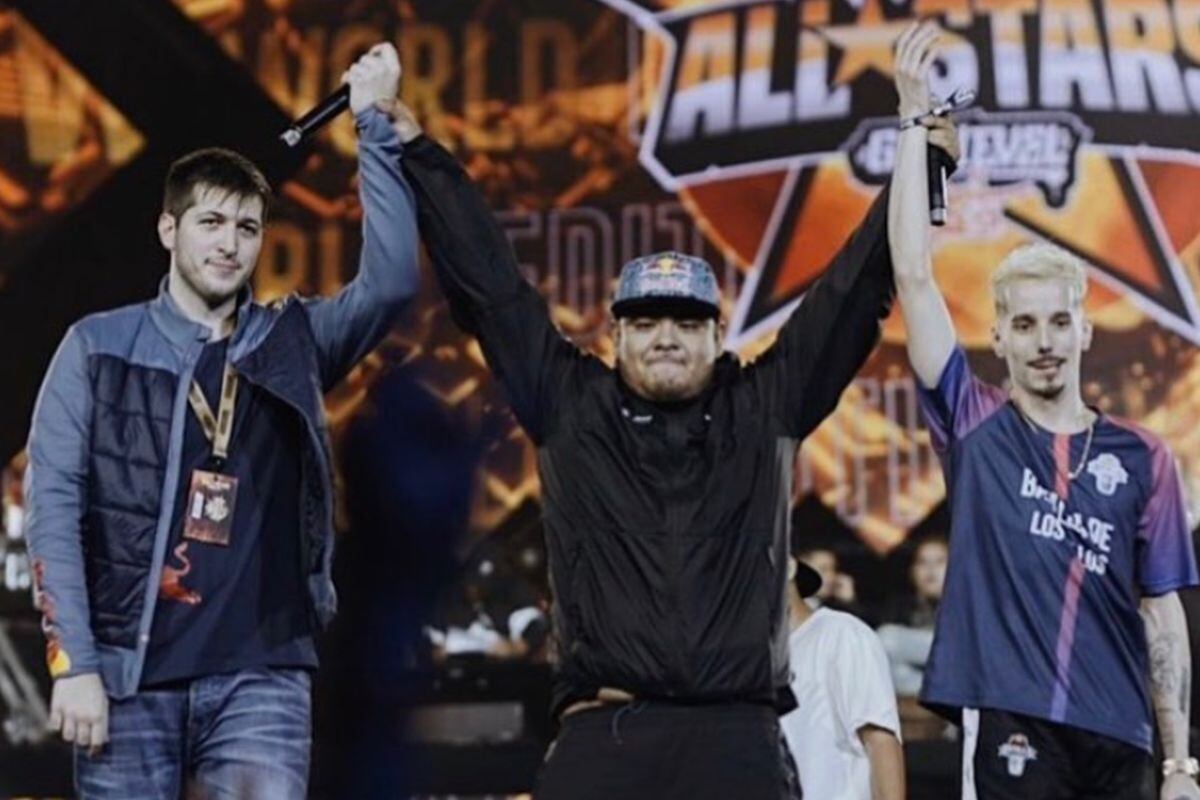 Skone y Chuty ganaron la God Level tras derrotar a los venezolanos Letra y Lancer Lirical en la final (Foto: Captura Info freestyle)