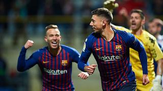 Con susto: Barcelona se impuso a Cultural Leonesa por Copa del Rey con gol de Lenglet