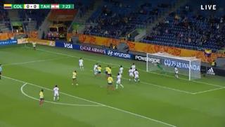 ¡Golazo de Colombia! El perfecto centro de Alvarado para el cabezazo de Sinisterra y el 1-0 ante Tahití [VIDEO]