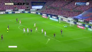 ¡Frotó la lampara! Messi marcó golazo para el 2-0 del Barça vs. Alavés [VIDEO]