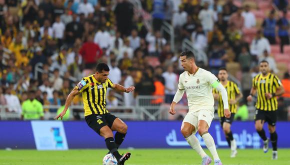 Cristiano Ronaldo estuvo presente en derrota de Al Nassr ante Al Ittihad. (Foto: Twitter)