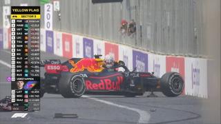 El accidente de Max Verstappen: el terrible golpe que lo sacó del GP de Azerbaiyán [VIDEO]