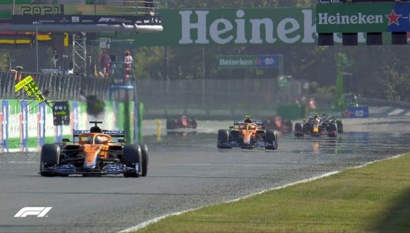 Daniel Ricciardo consigue el triunfo para McLaren en el Gran Premio de Italia. (Foto: F1)