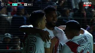 Sociedad colombiana: pase de Quintero y gol de Borja para el 1-0 de River ante Patronato [VIDEO]