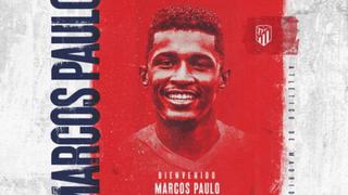 Ya es ‘colchonero’: Atlético de Madrid oficializó el fichaje de Marcos Paulo