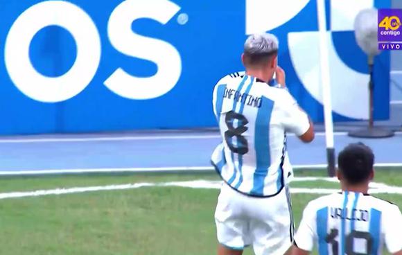 Gol de Argentina para el 1-0 ante Perú en el Sudamericano Sub-20. (Video: Latina)