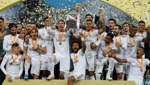 Real Madrid alzó su undécimo título de Supercopa de España. (Getty Images)