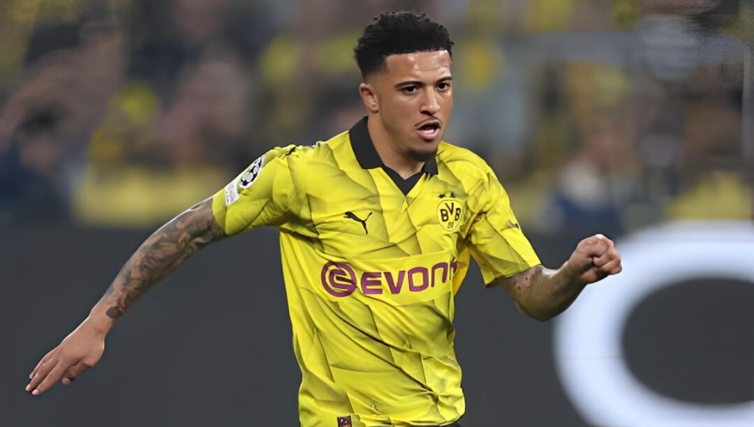 Jadon Sancho registra tres goles y dos asistencias con el Borussia Dortmund en esta temporada. (Foto: Getty Images)