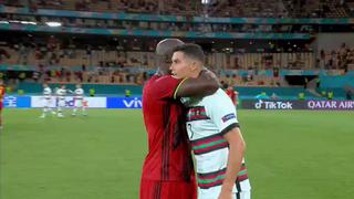 Encuentro de dos mundos: el abrazo de Cristiano y Lukaku tras el Portugal - Bélgica [VIDEO]