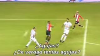 La insólita y vergonzosa forma de un jugador para atacar a los delanteros en Argentina [VIDEO]