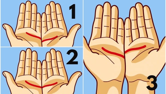 Dinos cómo son las líneas de tus manos y descubre qué tipo de persona eres en este test visual (Foto: Genial.Guru).