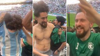 Durante el partido de Qatar 2022: cambió su camiseta de Argentina por la de Arabia Saudita