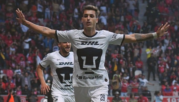 Pumas UNAM tuvo que anotar tres goles de visita para ganarle al Toluca. (Foto: ESPN)